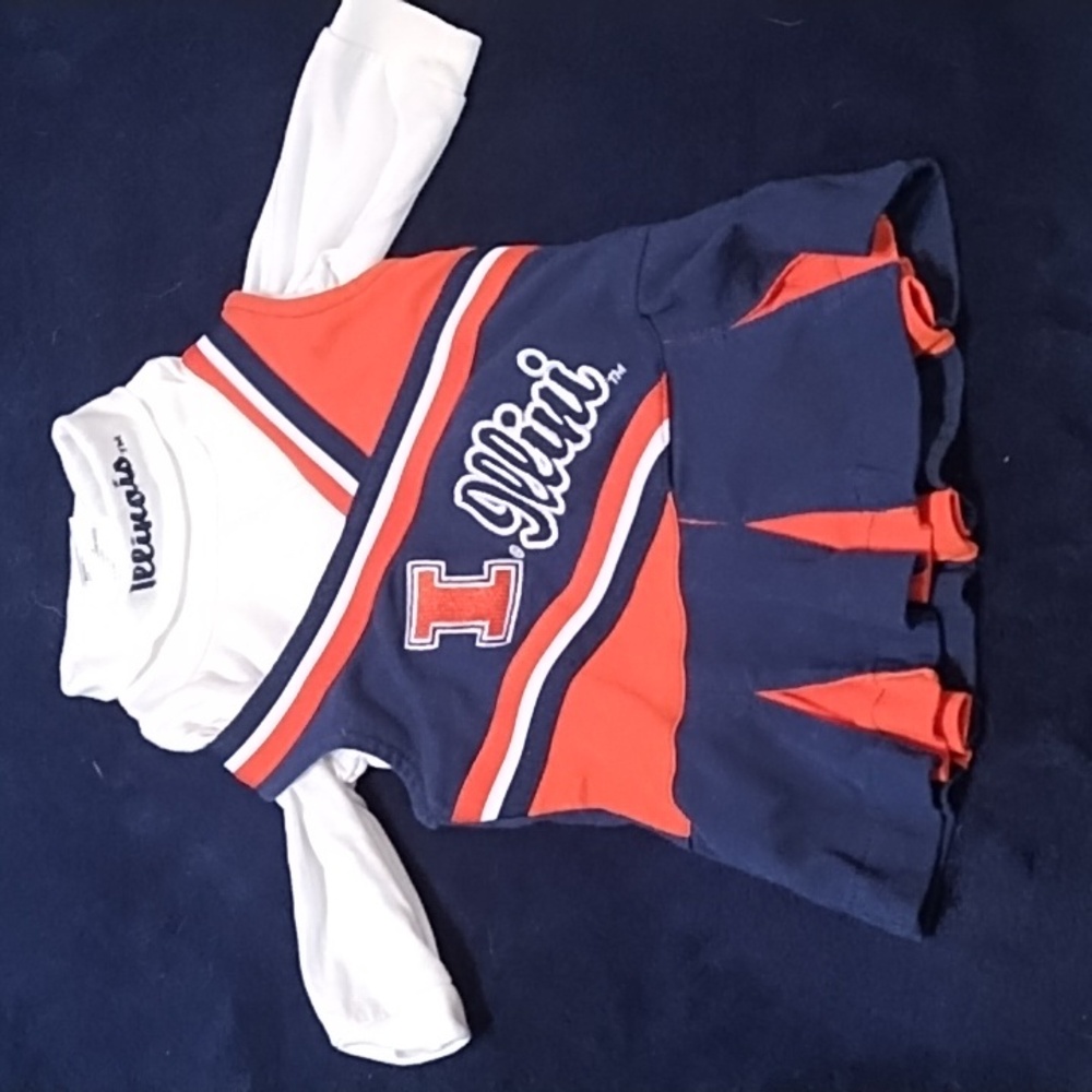 Illini cheerleading outfit